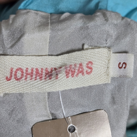 NEW Johnny Was 100% Silk Boho Floral Patchwork Tiered Maxi Skirt Size S - Picture 5 of 8